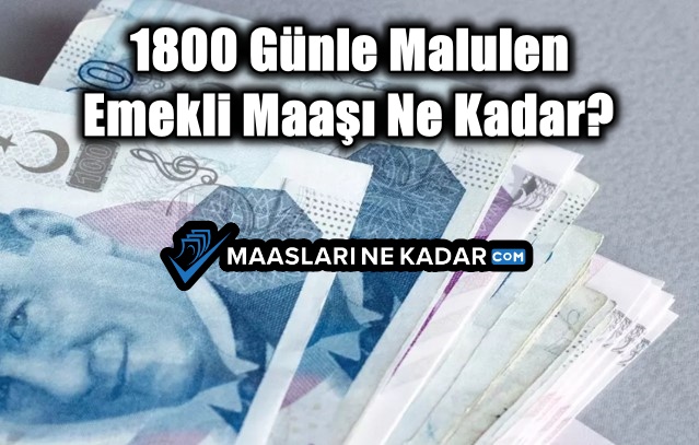 1800 Günle Malulen Emekli Maaşı Ne Kadar?