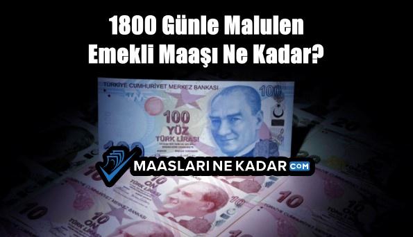 1800 Günle Malulen Emekli Maaşı Ne Kadar?