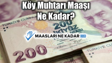 Köy Muhtarı Maaşı